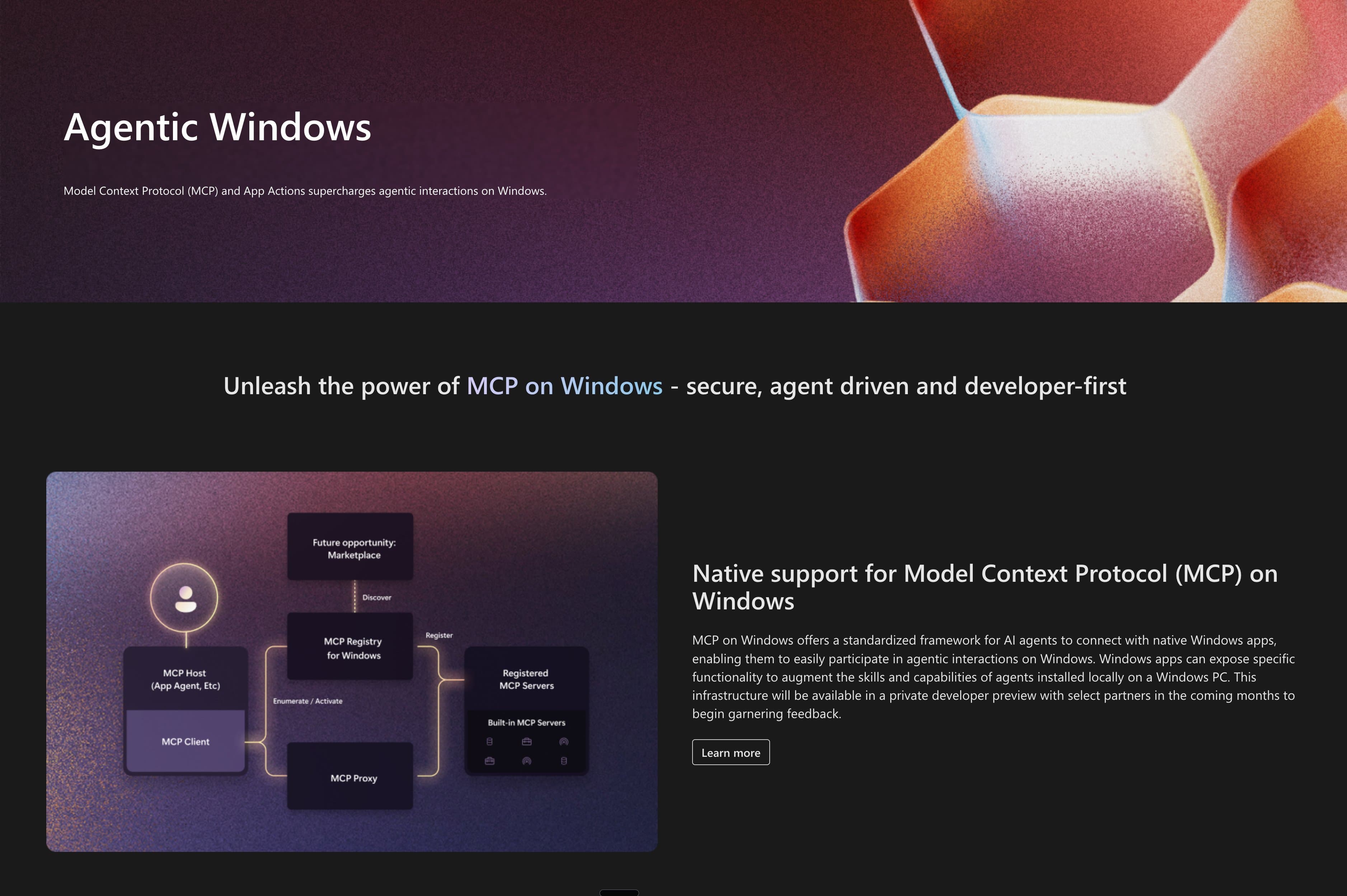 Windows is now natively supporting MCP Windows is now natively supporting MCP